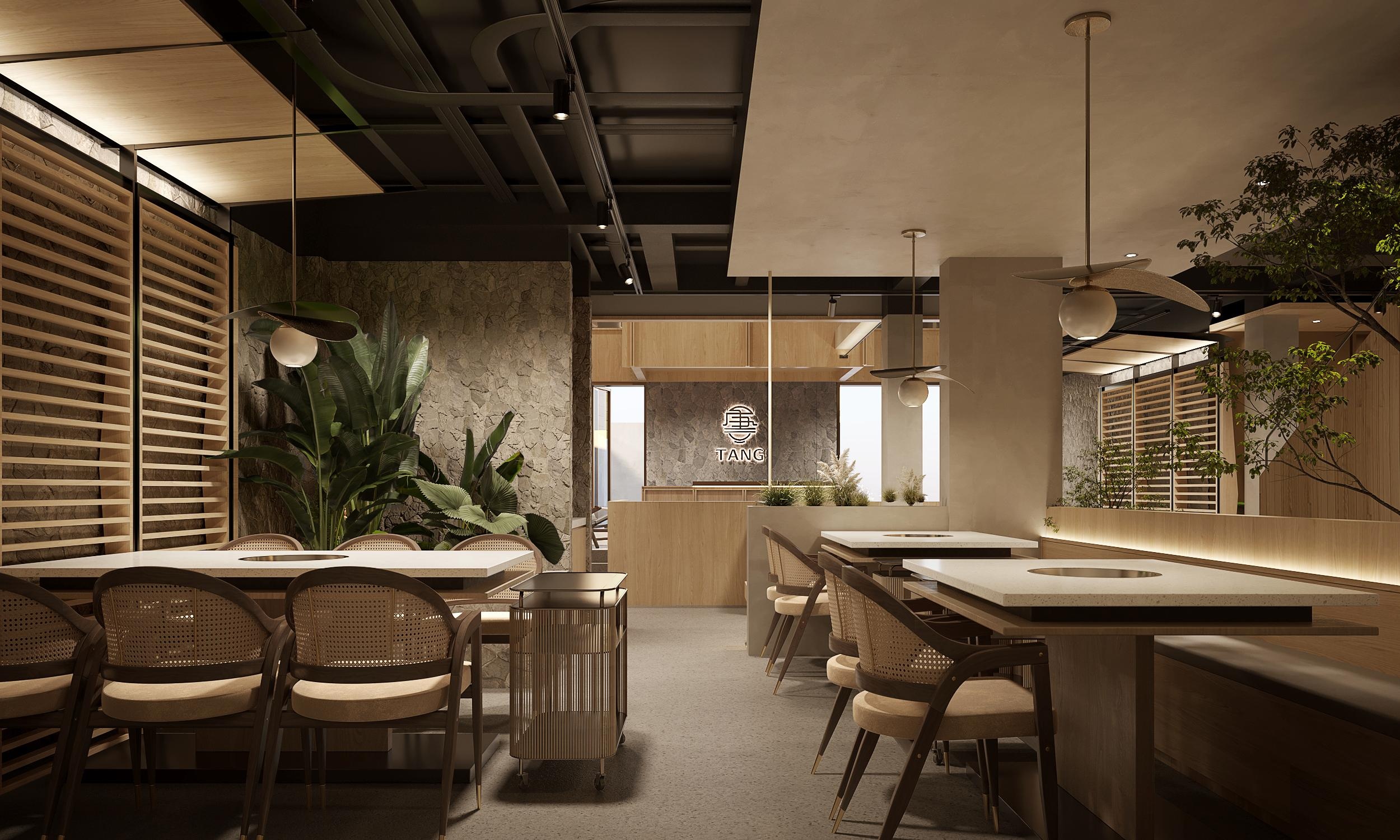 indoor korean bbq grill table - RESTORIUMSPACE restaurant furniture