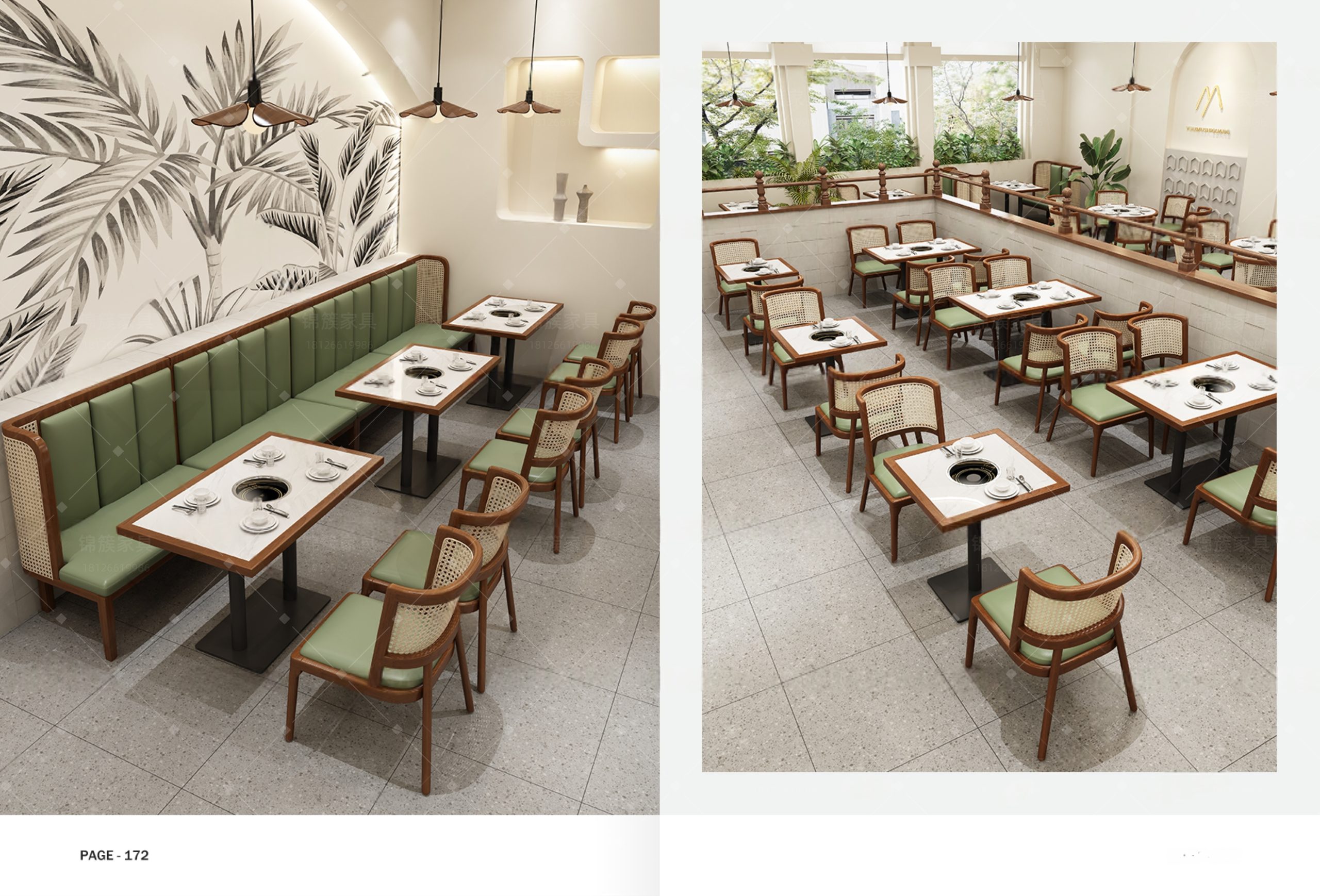 fan back style restaurant booth - RESTORIUMSPACE restaurant furniture